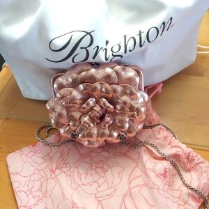 COPY - BRIGHTON Metallic Pink "Rosalie" Prom Evening Bag